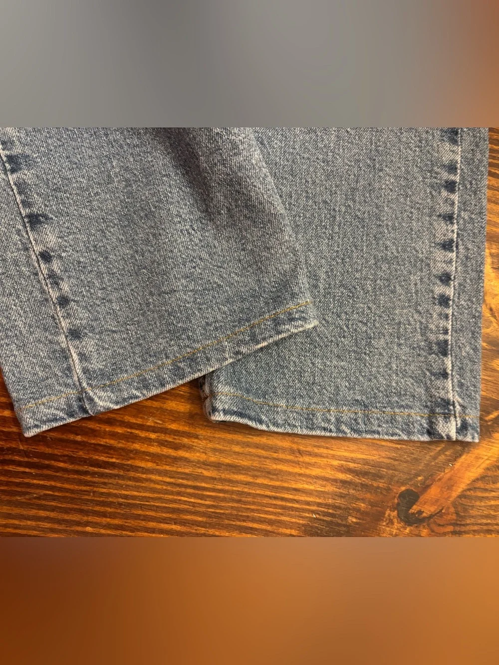 Levi’s 512 Men’s Jeans Hemmed 36x26 Slim Taper Light Wash Blue Denim Stretch